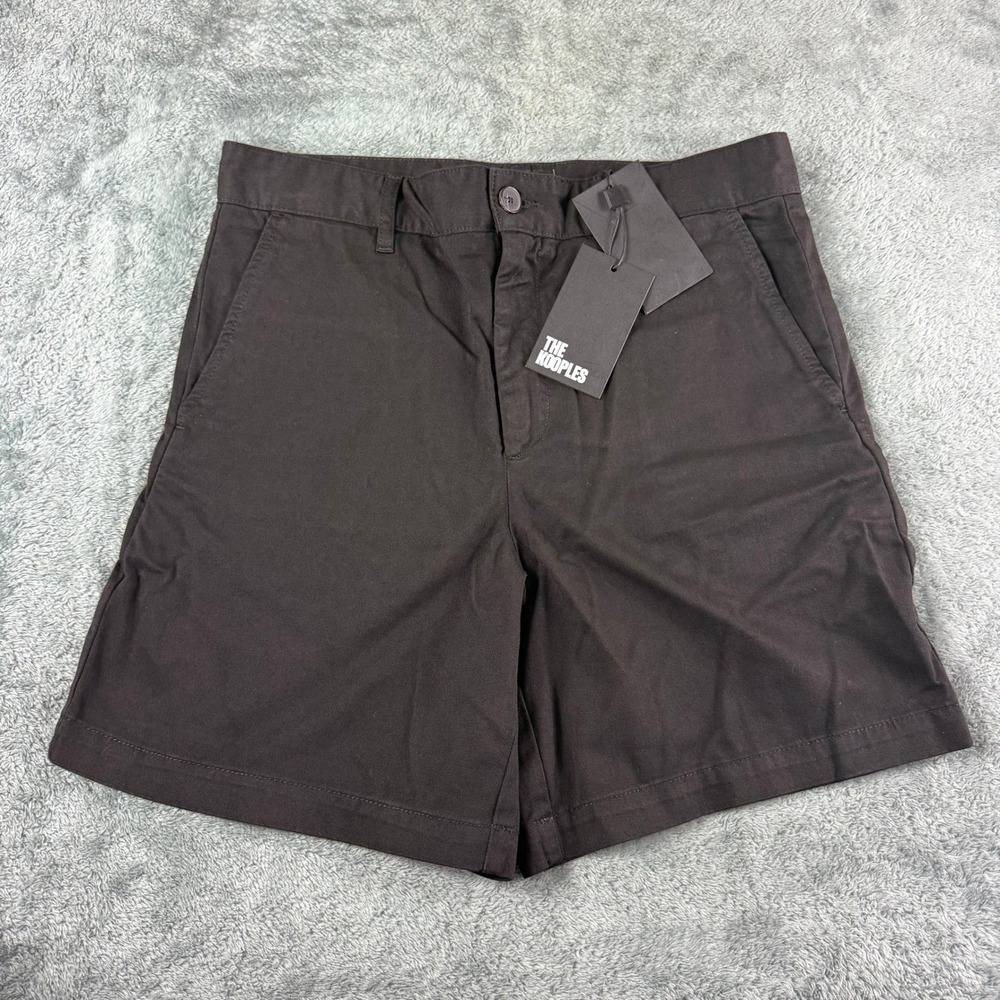 The Kooples Black‎ Cotton Trend Shorts 46 US Size 32 Casual Versatile